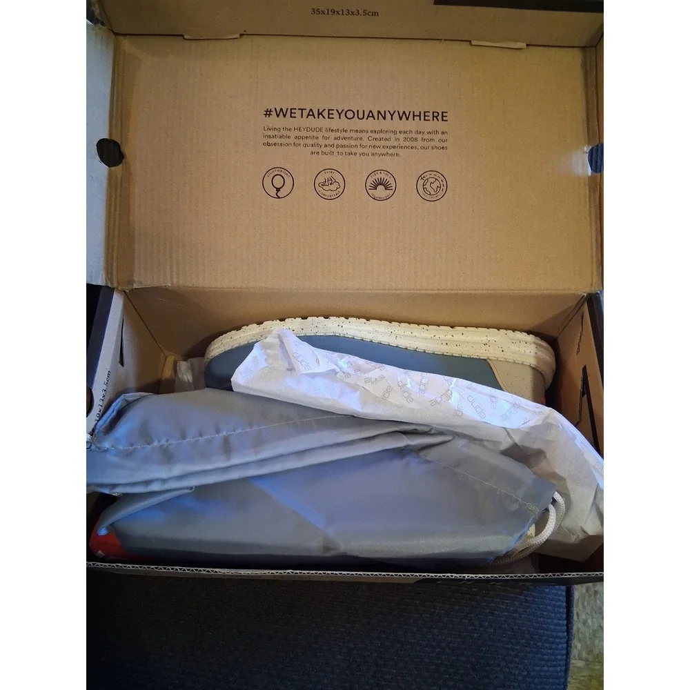Hey Dude Wally ADV Aegean Blue Slip On Loafers Mens Size 8 112412720